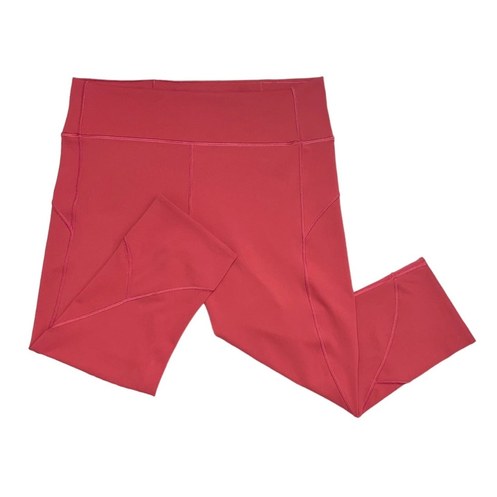 Lululemon In Movement Crop 19" High Rise Leggings In Vintage Rose Size 12 - Picture 5 of 9